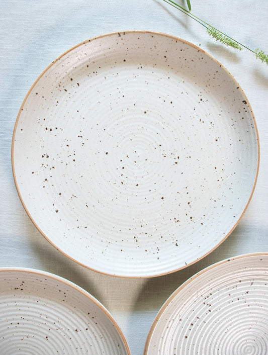 Fable The Dessert Plates - Speckled White
